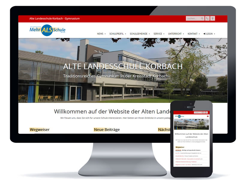 ALS Neue Website der ALS online